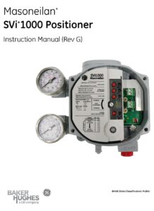Valve Masoneilan SVi1000 G IM - Nhà cung cấp Masoneilan - Masoneilan - Masoneilan Products 1 Masoneilan SVi1000 G IM