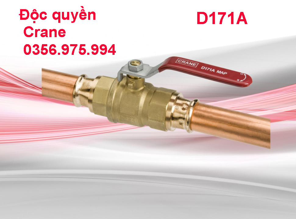 D171A.PF van crane D171A.PF 1/2" đến 2" Van bi – Đồng thau DZR