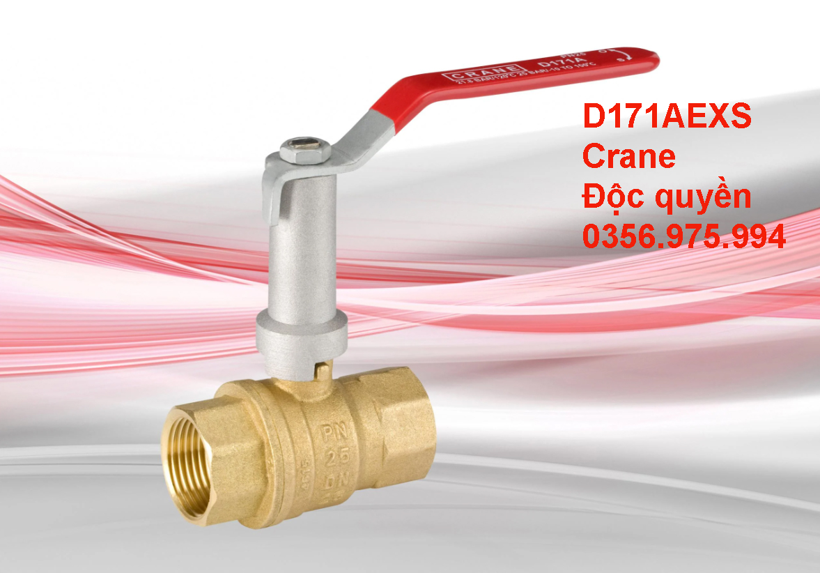 d171axs Van Crane D171AEXS 1/4" đến 2" Van bi thân mở rộng – DZR Brass