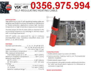 Dây Gia Nhiệt Thermon HTSX 20-2 OJ, Ksx 15-2 oj 