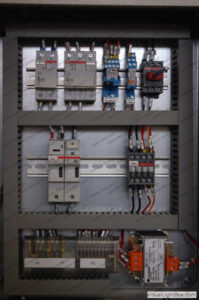 interno quadretto onoff batteria riscaldante 15kw