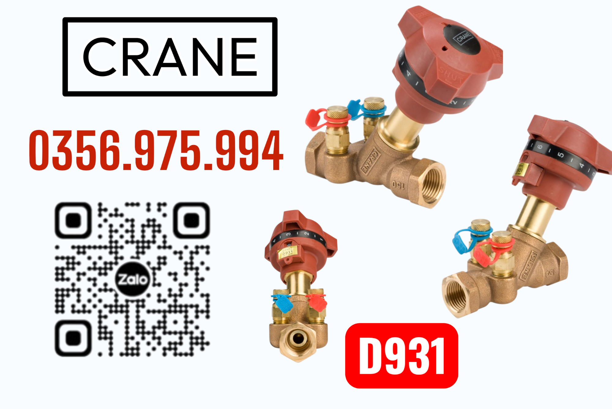 Van crane, van cân bằng crane, balancing valve crane, đại lý van crane, crane D931, 