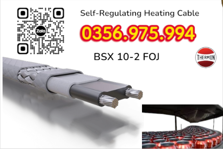 dây gia nhiệt thermon, htsx 20-2 oj, bsx 10 -2 foj, ksx 15-2 oj, Electric heat tracing, Self Regulaing Heating Cables Thermon, Heat Trace, Heat tracing, dây điện trở nhiệt, cáp sấy, cáp sưởi,
