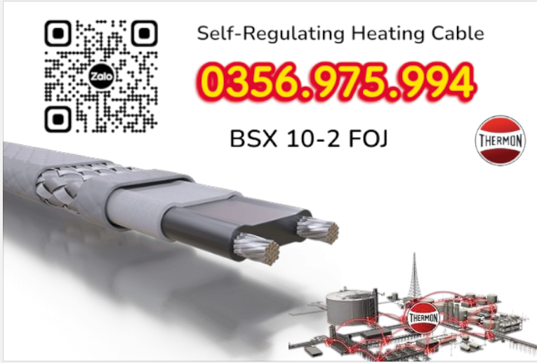 bsx 10-2, dây gia nhiệt thermon, htsx 20-2 oj, bsx 10 -2 foj, ksx 15-2 oj, Electric heat tracing, Self Regulaing Heating Cables Thermon, Heat Trace, Heat tracing, dây điện trở nhiệt, cáp sấy, cáp sưởi,