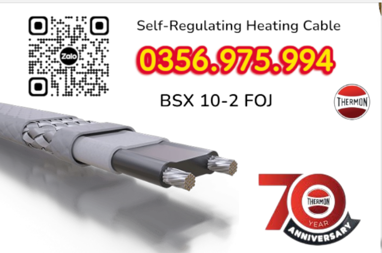 bsx 10-2, dây gia nhiệt thermon, htsx 20-2 oj, bsx 10 -2 foj, ksx 15-2 oj, Electric heat tracing, Self Regulaing Heating Cables Thermon, Heat Trace, Heat tracing, dây điện trở nhiệt, cáp sấy, cáp sưởi,
