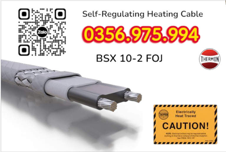 bsx 10-2, dây gia nhiệt thermon, htsx 20-2 oj, bsx 10 -2 foj, ksx 15-2 oj, Electric heat tracing, Self Regulaing Heating Cables Thermon, Heat Trace, Heat tracing, dây điện trở nhiệt, cáp sấy, cáp sưởi,