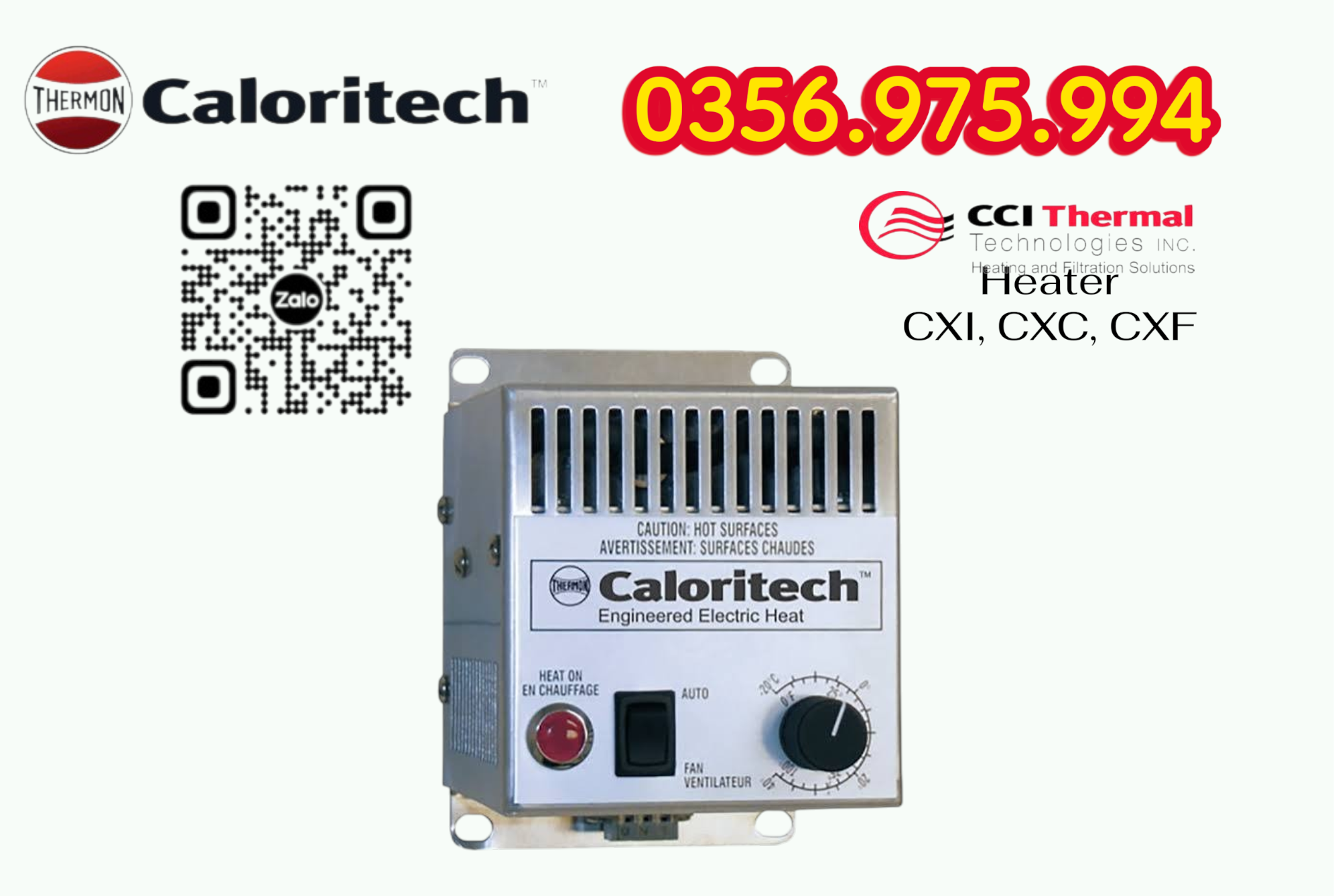 Electric Heater CXI, CXC, HEater Caloritech CXF, Heater lắp cho giàn khoan Đại hùng 9