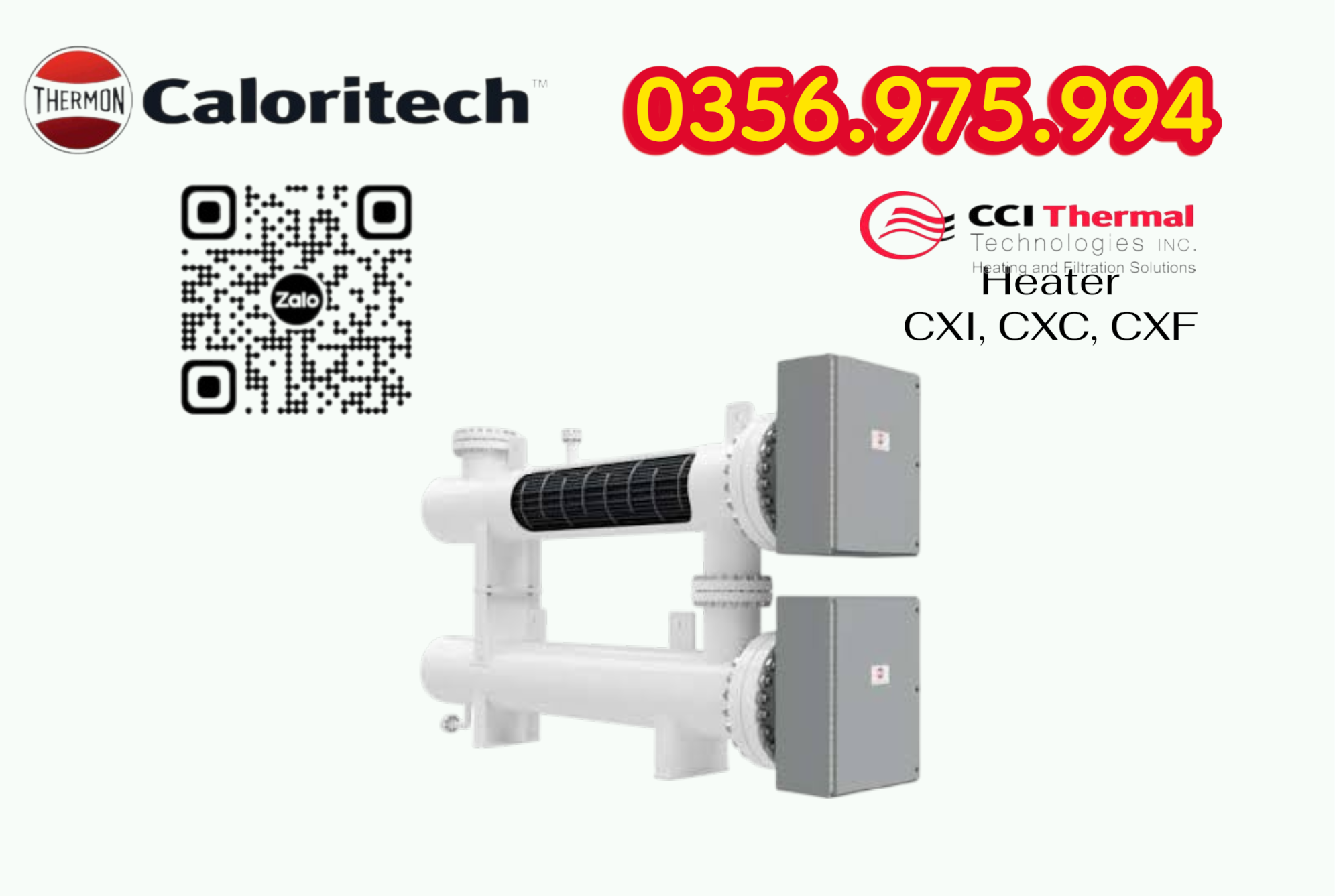 Electric Heater CXI, CXC, HEater Caloritech CXF, Heater lắp cho giàn khoan Đại hùng 9