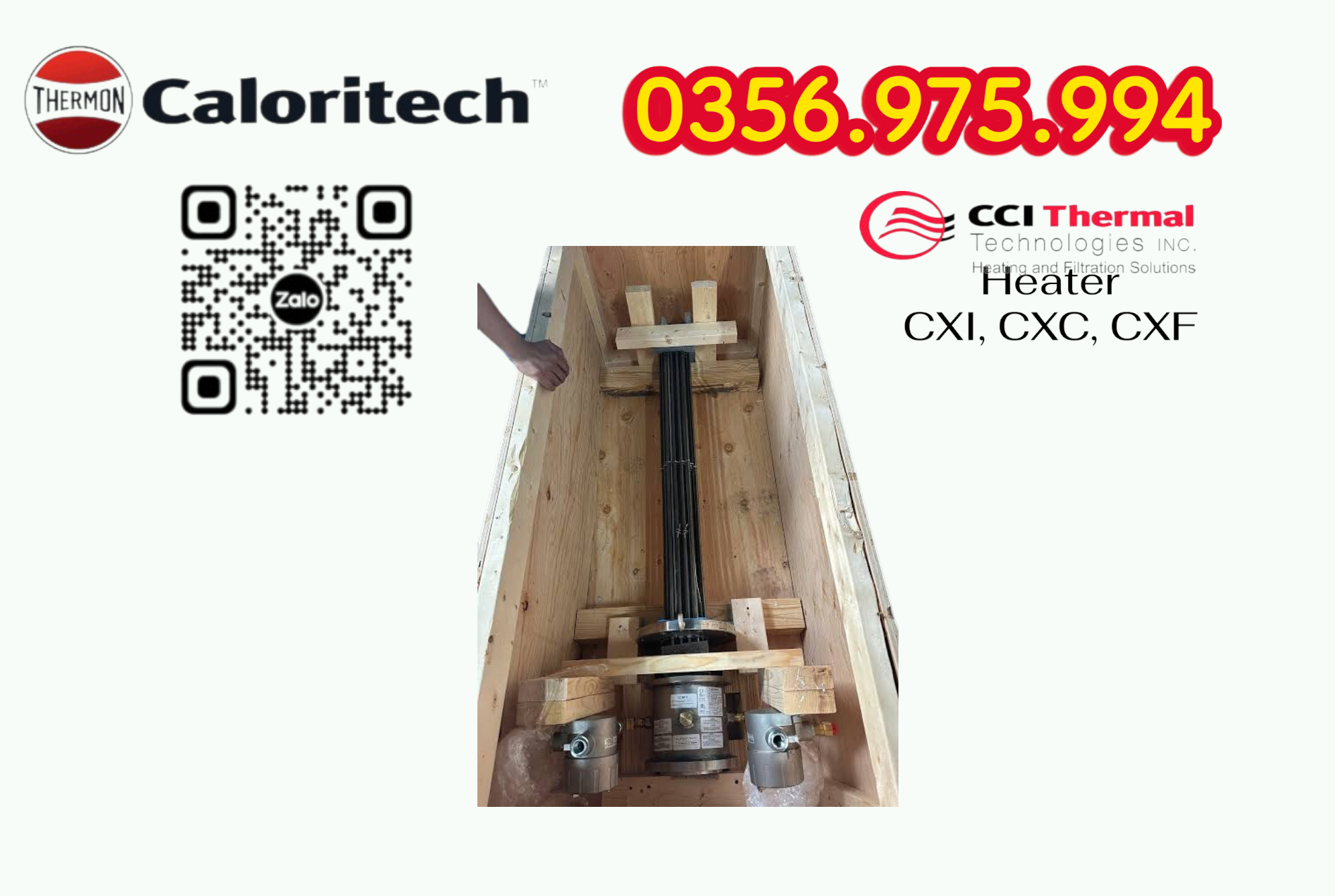 Electric Heater CXI, CXC, HEater Caloritech CXF, Heater lắp cho giàn khoan Đại hùng 9