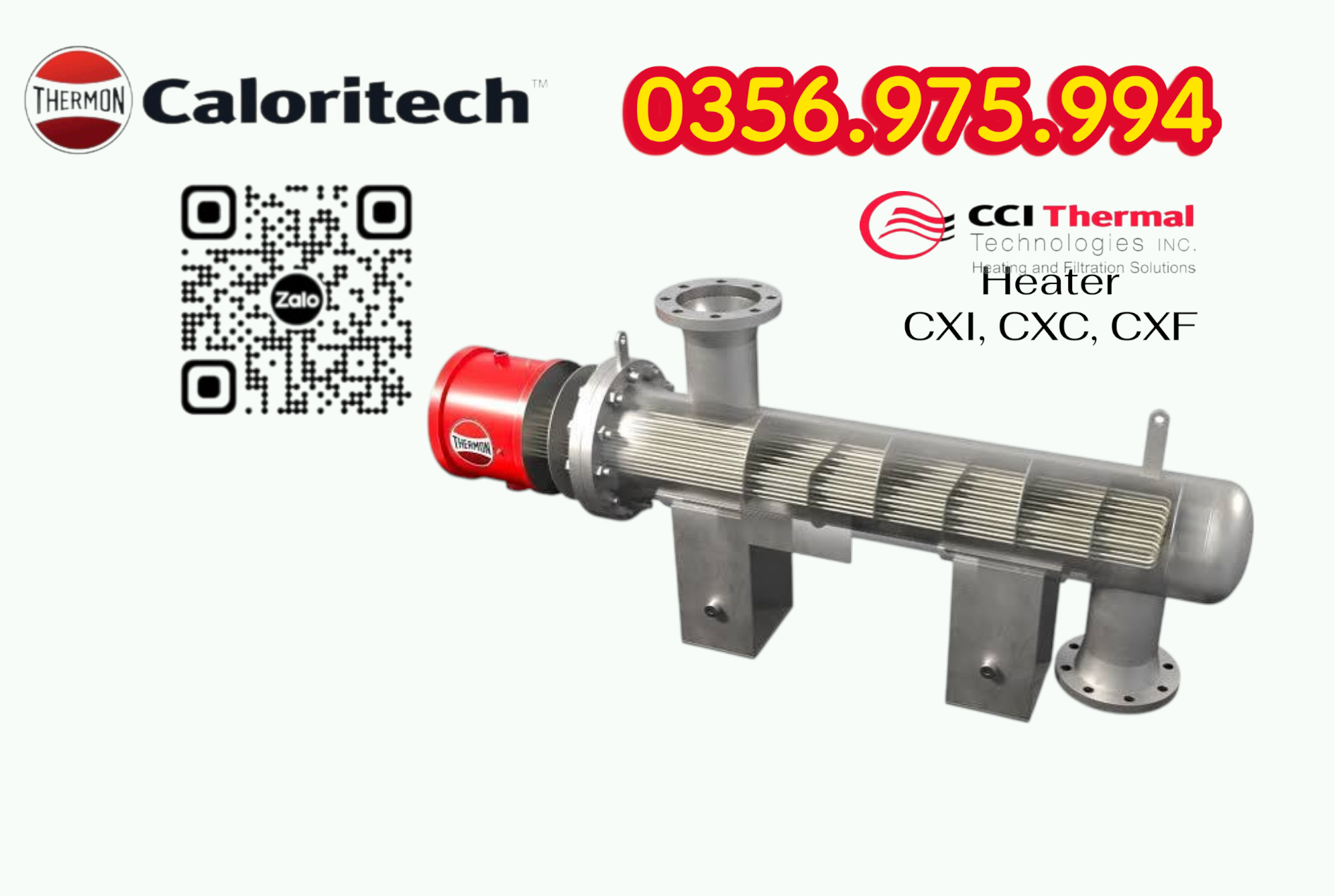 Electric Heater CXI, CXC, HEater Caloritech CXF, Heater lắp cho giàn khoan Đại hùng 9