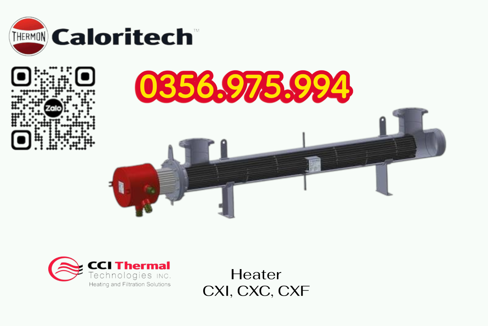 Electric Heater CXI, CXC, HEater Caloritech CXF, Heater lắp cho giàn khoan Đại hùng 9