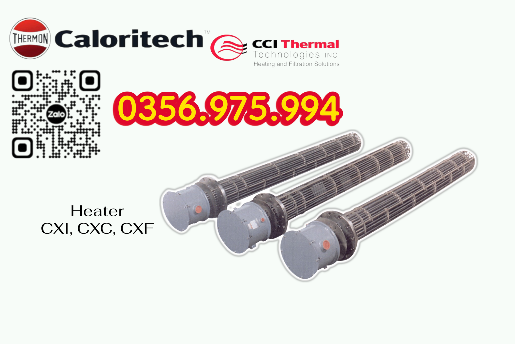 Electric Heater CXI, CXC, HEater Caloritech CXF, Heater lắp cho giàn khoan Đại hùng 9
