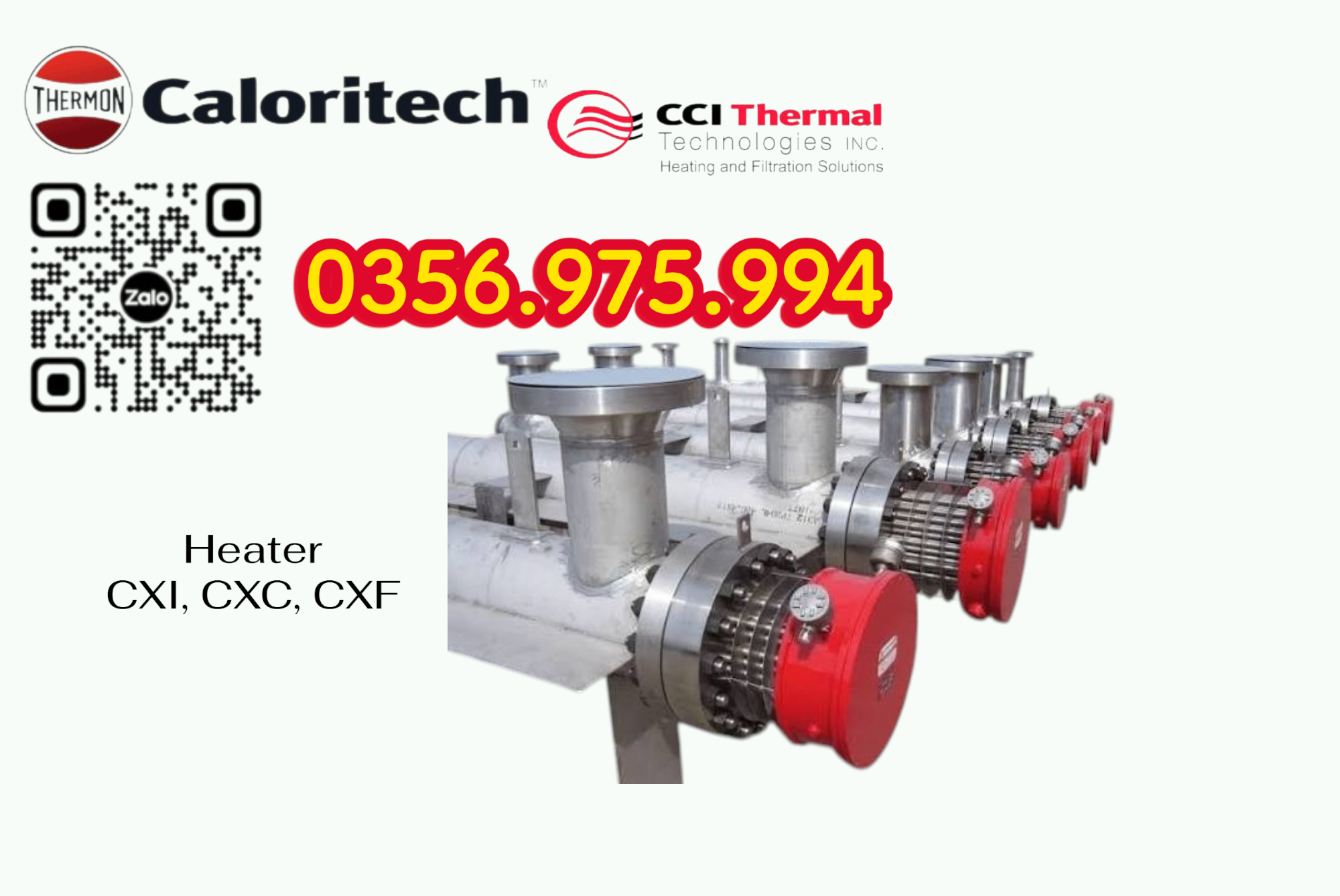 Electric Heater CXI, CXC, HEater Caloritech CXF, Heater lắp cho giàn khoan Đại hùng 9