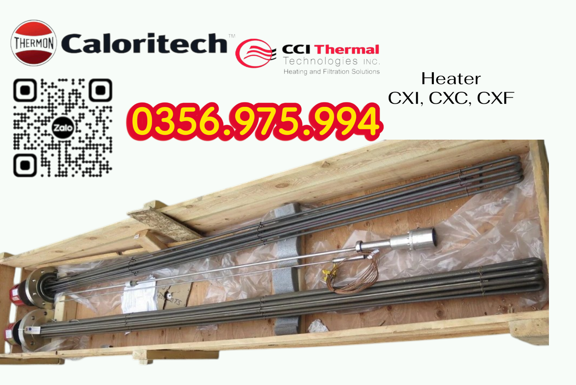 Electric Heater CXI, CXC, HEater Caloritech CXF, Heater lắp cho giàn khoan Đại hùng 9