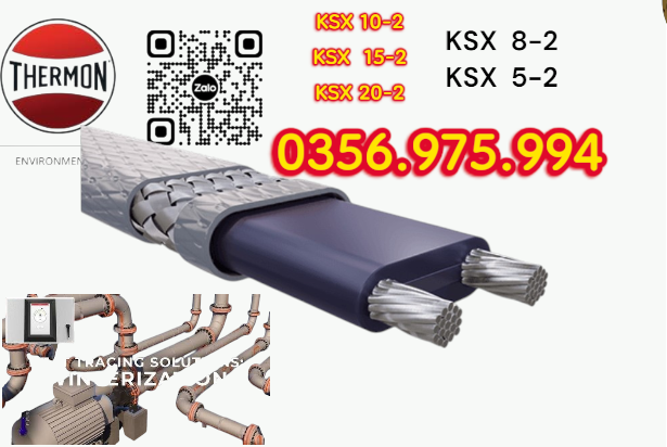 dây gia nhiệt thermon, htsx 20-2 oj, bsx 10 -2 foj, ksx 15-2 oj, Electric heat tracing, Self Regulaing Heating Cables Thermon, Heat Trace, Heat tracing, dây điện trở nhiệt, cáp sấy, cáp sưởi,