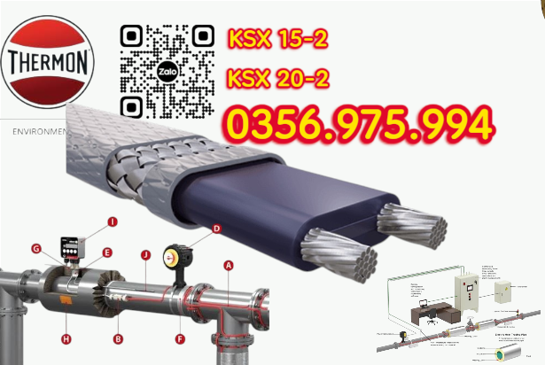 dây gia nhiệt thermon, htsx 20-2 oj, bsx 10 -2 foj, ksx 15-2 oj, Electric heat tracing, Self Regulaing Heating Cables Thermon, Heat Trace, Heat tracing, dây điện trở nhiệt, cáp sấy, cáp sưởi,