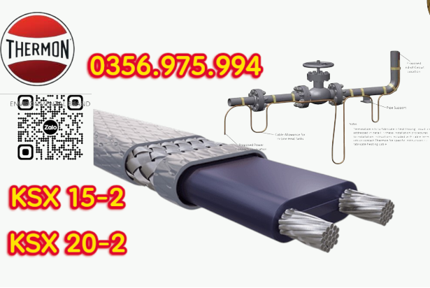 KSX 15-2 và phụ kiện 1 dây gia nhiệt thermon, htsx 20-2 oj, bsx 10 -2 foj, ksx 15-2 oj, Electric heat tracing, Self Regulaing Heating Cables Thermon, Heat Trace, Heat tracing, dây điện trở nhiệt, cáp sấy, cáp sưởi,